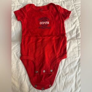 Carter's Bright Red Athletic Short Sleeve Onesie